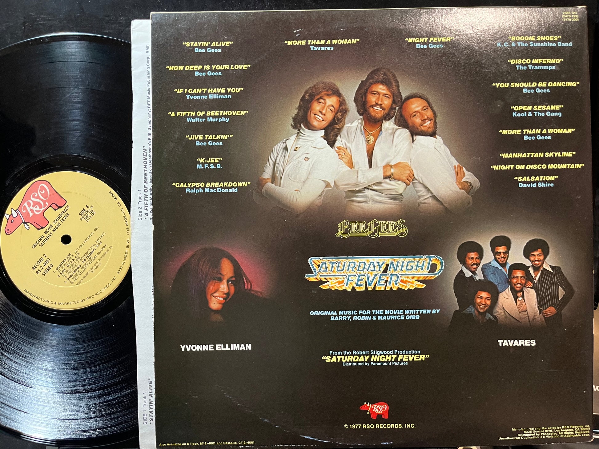 Various - Saturday Night Fever (The Original Movie Sound Track) (VINYL 2xLP RSO 2658 123 1977) | Near Mint- (NM-) Excellent (EX) - SOUNDTRACK / USED *NEAR MINT-*