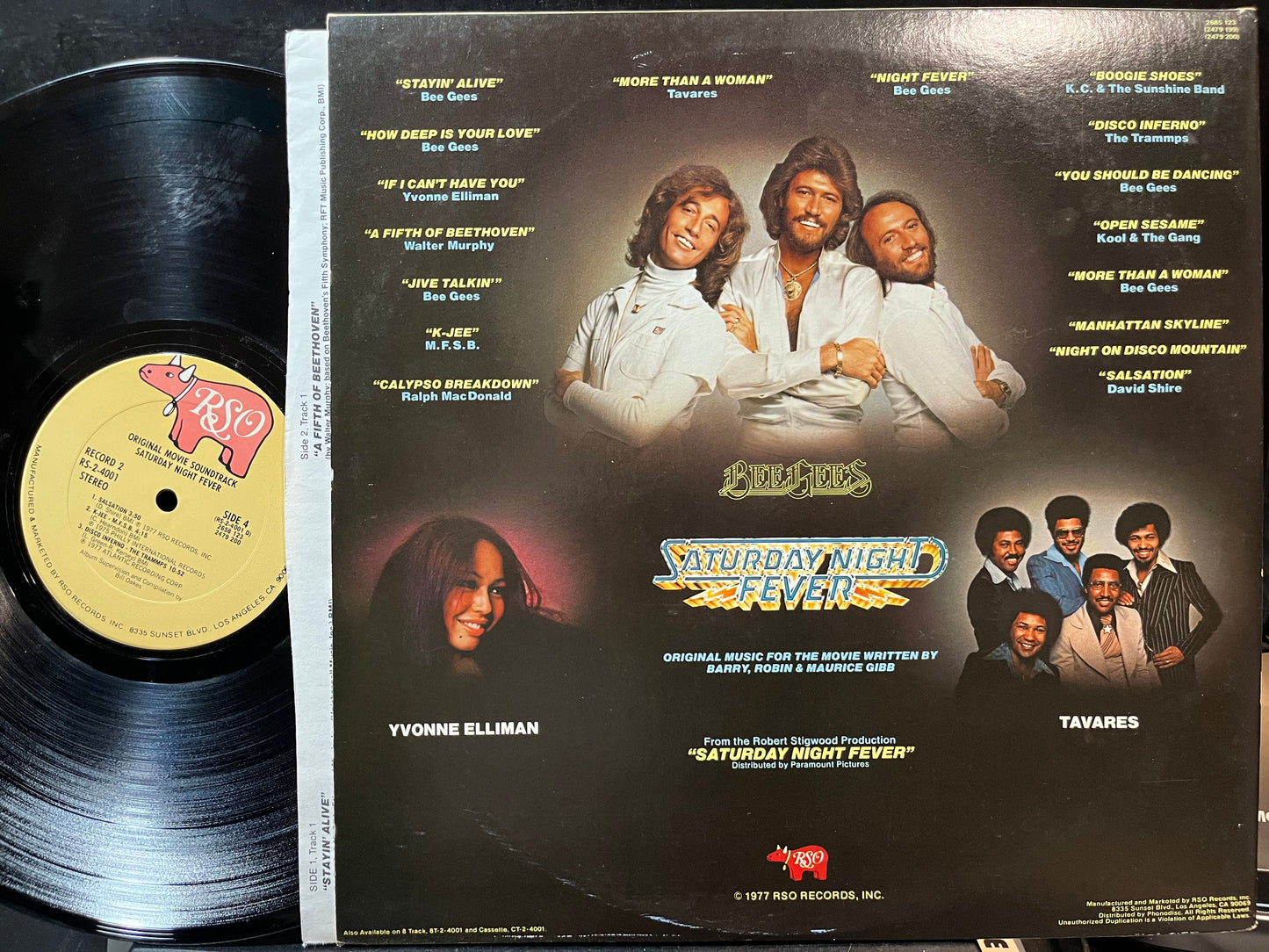 Various - Saturday Night Fever (The Original Movie Sound Track) (VINYL 2xLP RSO 2658 123 1977) | Near Mint- (NM-) Excellent (EX) - SOUNDTRACK / USED *NEAR MINT-*
