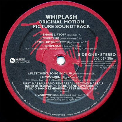 Various - Whiplash (Original Motion Picture Soundtrack) (VINYL) | Near Mint (NM or M-) Near Mint (NM) - SOUNDTRACK / USED *NEAR MINT-*