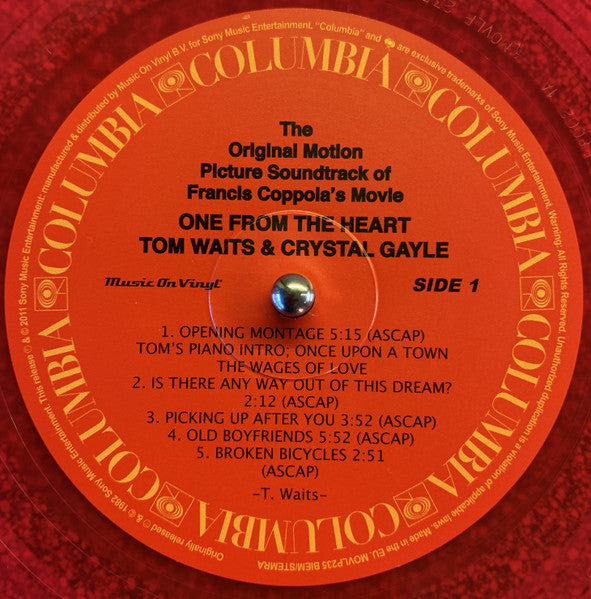 One From The Heart (The Original Motion Picture Soundtrack Of Francis Coppola's Movie) (VINYL) | Near Mint (NM) Near Mint (NM) - SOUNDTRACK / USED *NEAR MINT*