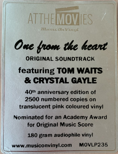 One From The Heart (The Original Motion Picture Soundtrack Of Francis Coppola's Movie) (VINYL) | Near Mint (NM) Near Mint (NM) - SOUNDTRACK / USED *NEAR MINT*