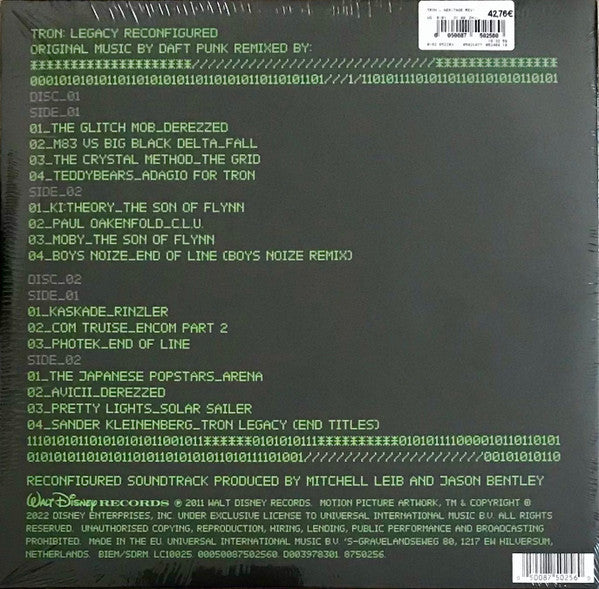 Daft Punk - TRON: Legacy Reconfigured (VINYL 2xLP WALT DISNEY 8750256 2022) | Near Mint (NM or M-) Near Mint (NM) - SOUNDTRACK / USED *NEAR MINT*