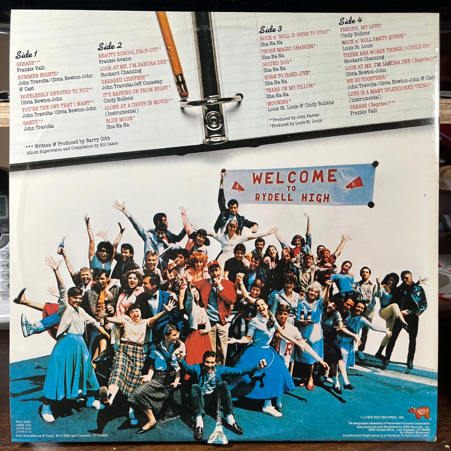 Grease (The Original Soundtrack From The Motion Picture) (2xVINYL) | Near Mint (NM) Near Mint- (NM-) - SOUNDTRACK / USED *NEAR MINT*