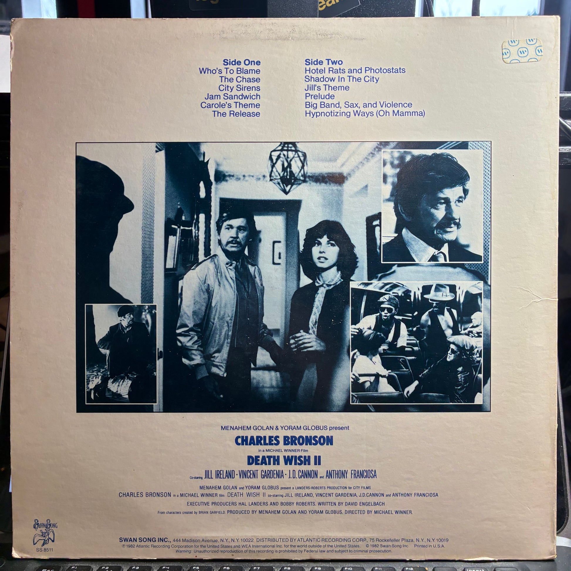 Death Wish II (The Original Soundtrack) (VINYL) | Near Mint (NM or M-) Excellent (EX) - SOUNDTRACK / USED *NEAR MINT*