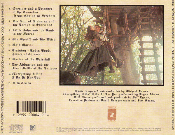Robin Hood: Prince Of Thieves (Original Motion Picture Soundtrack) (CD) | Near Mint (NM) Near Mint (NM) - SOUNDTRACK / USED *NEAR MINT*
