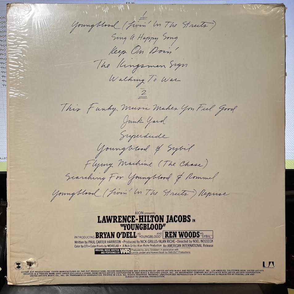 Youngblood (Original Motion Picture Soundtrack) (VINYL) | Near Mint (NM) Near Mint- (NM-) - SOUNDTRACK / USED *NEAR MINT*