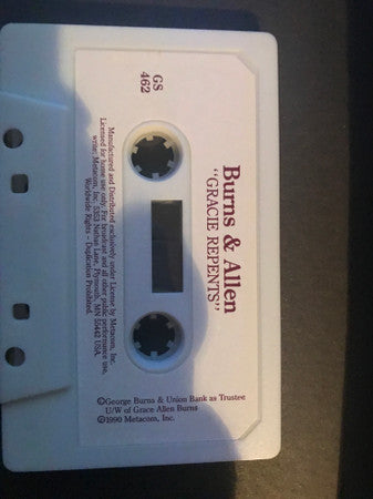 Burns And Allen - Golden Age Radio Vol 1 Celebrating 50 Years *CASSETTE* | Near Mint (NM) Near Mint (NM) - SOUNDTRACK / USED *NEAR MINT*