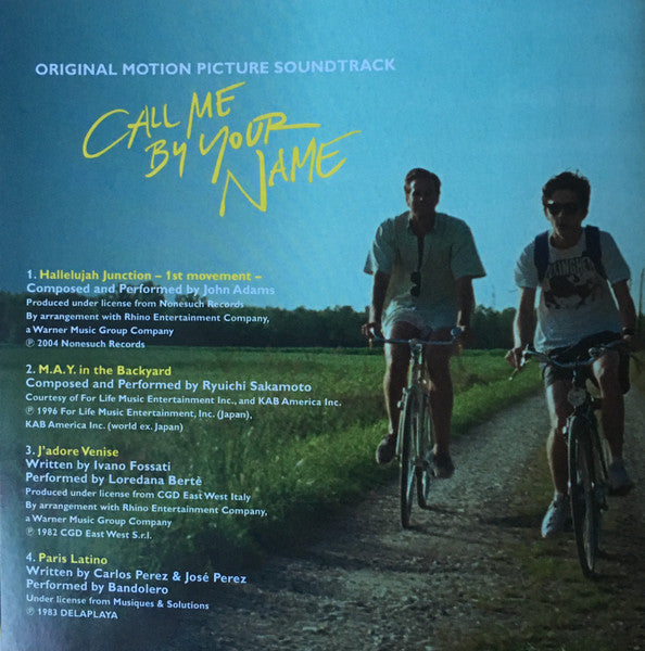 Various - Call Me By Your Name (180G IMPORT VINYL 2xLP MASTERWORKS MOVATM184 2020) | USED Near Mint (NM or M-) Near Mint (NM) - SOUNDTRACK / USED *NEAR MINT*