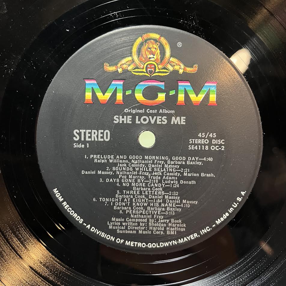 She Loves Me (The Original Cast Album) (2xVINYL) | Near Mint (NM) Excellent+ (EX+) - SOUNDTRACK / USED *NEAR MINT*