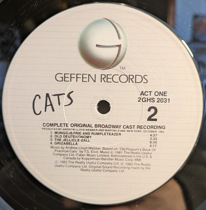 Cats - Complete Original Broadway Cast Recording (2xVINYL) | Near Mint (NM) Near Mint (NM) - SOUNDTRACK / USED *NEAR MINT*