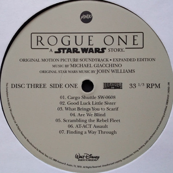 Rogue One: A Star Wars Story (Original Motion Picture Soundtrack Expanded Edition) (4xVINYL BOX) | Near Mint (NM) Near Mint (NM) - SOUNDTRACK / USED *NEAR MINT*