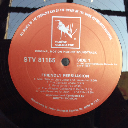 Friendly Persuasion (Original Music From The Soundtrack Of The Motion Picture) (VINYL) | Near Mint (NM) Near Mint (NM) - SOUNDTRACK / USED *NEAR MINT*