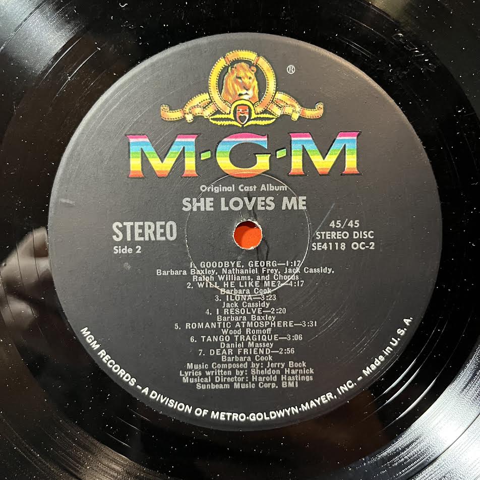 She Loves Me (The Original Cast Album) (2xVINYL) | Near Mint (NM) Excellent+ (EX+) - SOUNDTRACK / USED *NEAR MINT*