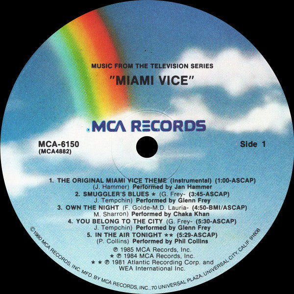 Various - Miami Vice (Music From The Television Series) (VINYL) | Near Mint (NM) Near Mint (NM) - SOUNDTRACK / USED *NEAR MINT*