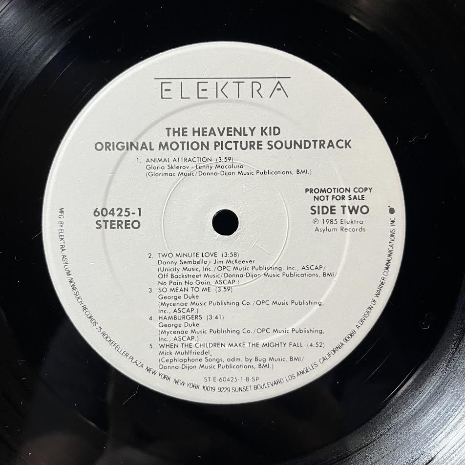 Various - The Heavenly Kid (Original Motion Picture Soundtrack) (VINYL) | Near Mint (NM) Excellent (EX) - SOUNDTRACK / USED *NEAR MINT*