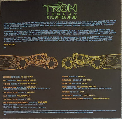 Daft Punk - TRON: Legacy Reconfigured (VINYL 2xLP WALT DISNEY 8750256 2022) | Near Mint (NM or M-) Near Mint (NM) - SOUNDTRACK / USED *NEAR MINT*