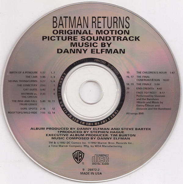 Batman Returns (Original Motion Picture Soundtrack) (CD) | Near Mint (NM or M-) Excellent (EX) - SOUNDTRACK / USED *NEAR MINT*