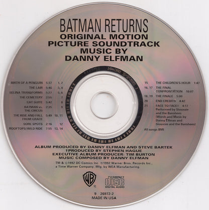 Batman Returns (Original Motion Picture Soundtrack) (CD) | Near Mint (NM or M-) Excellent (EX) - SOUNDTRACK / USED *NEAR MINT*