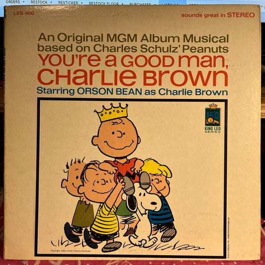 Charles M. Schulz - You're A Good Man, Charlie Brown | Near Mint (NM) Excellent (EX) - SOUNDTRACK / USED *NEAR MINT*