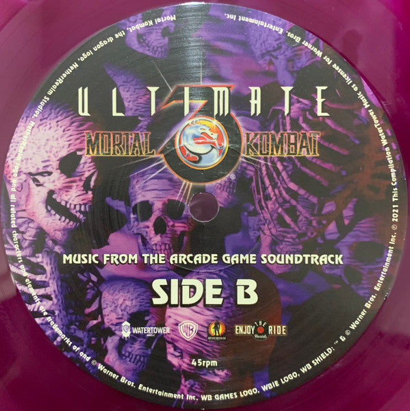 Ultimate Mortal Kombat 3: Music From The Arcade Game Soundtrack ("PURPLE SKELETON EXPLOSION" VINYL) | Near Mint (NM or M-) - SOUNDTRACK / USED *NEAR MINT*