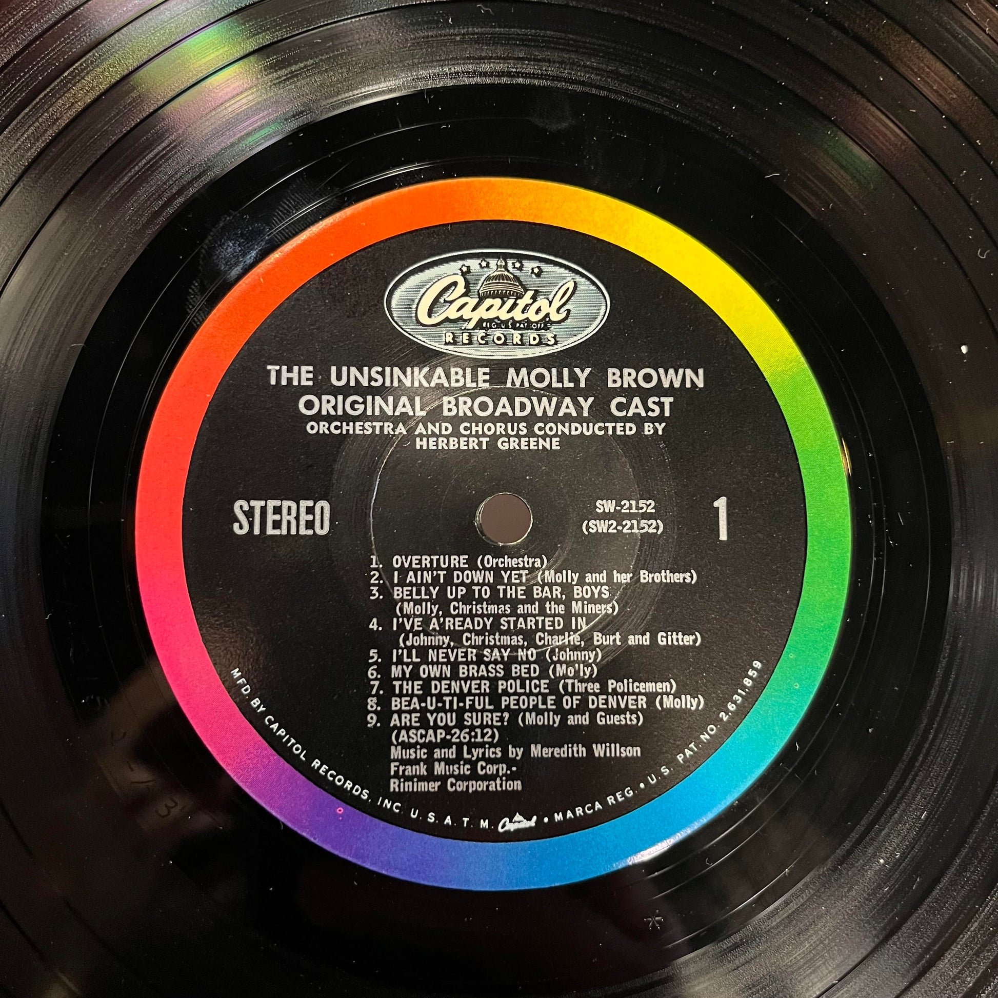 Meredith Willson - The Unsinkable Molly Brown - Original Broadway Cast *SHRINK* | Near Mint (NM) Near Mint (NM) - SOUNDTRACK / USED *NEAR MINT*
