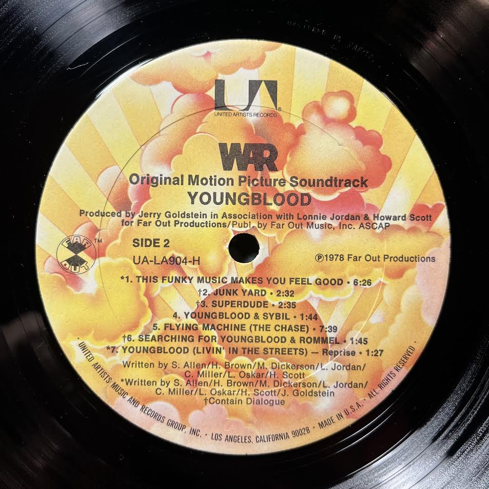 Youngblood (Original Motion Picture Soundtrack) (VINYL) | Near Mint (NM) Near Mint- (NM-) - SOUNDTRACK / USED *NEAR MINT*