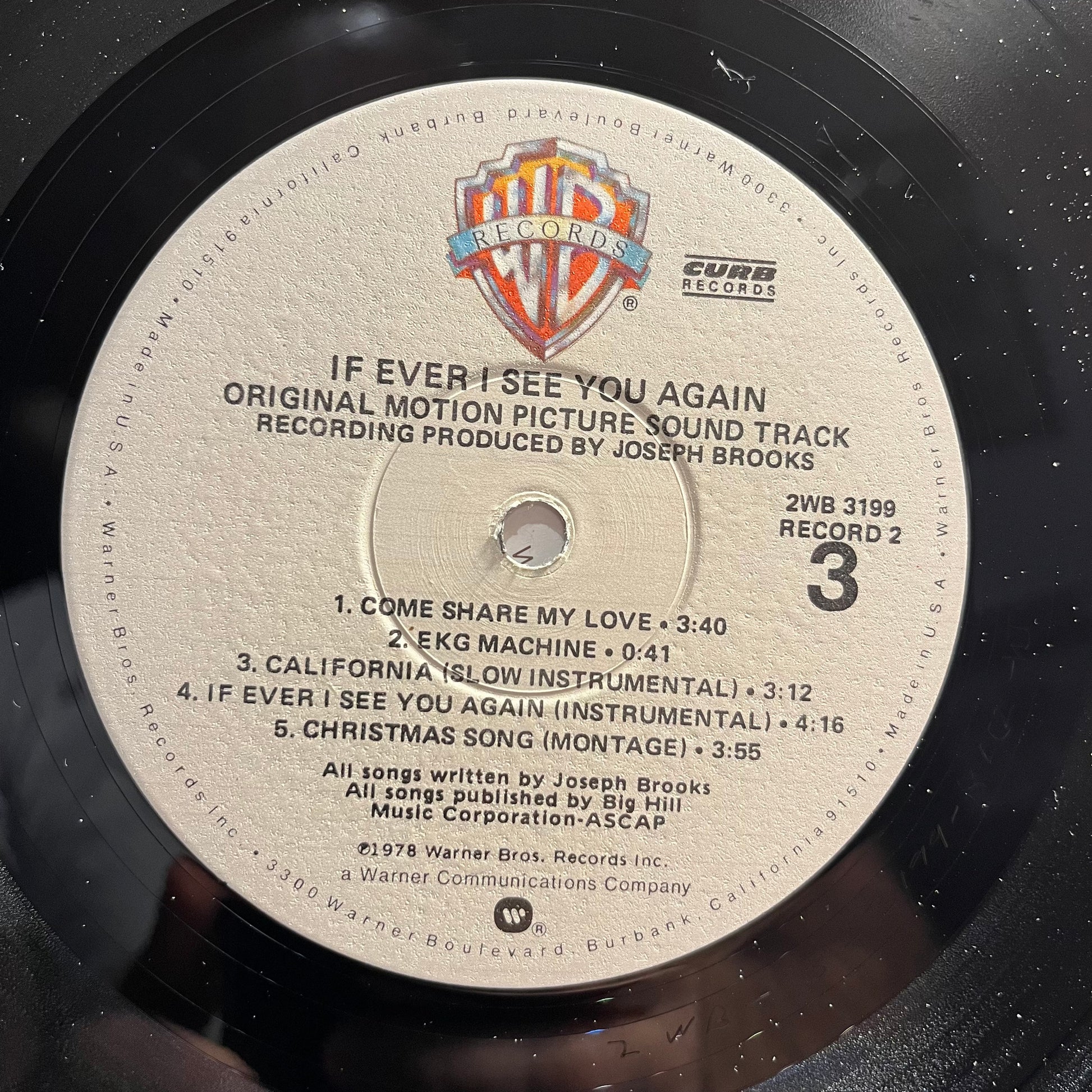 Joseph Brooks - If Ever I See You Again (Original Motion Picture Soundtrack) | Near Mint (NM) Near Mint (NM) - SOUNDTRACK / USED *NEAR MINT*