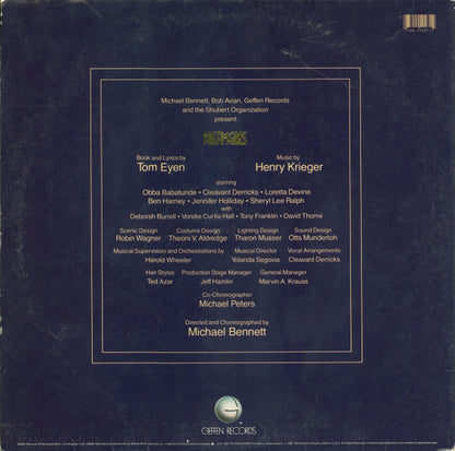 Dreamgirls Original Broadway Cast - Dreamgirls Original Broadway Cast Album (VINYL) | Near Mint (NM) Excellent+ (EX+) - SOUNDTRACK / USED *NEAR MINT*