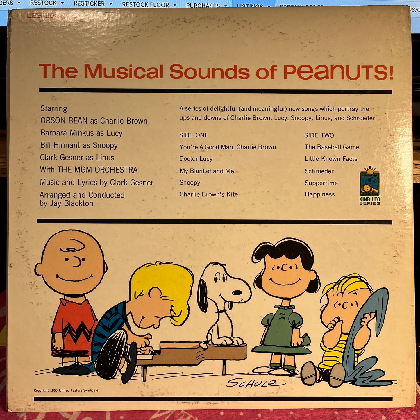 Charles M. Schulz - You're A Good Man, Charlie Brown | Near Mint (NM) Excellent (EX) - SOUNDTRACK / USED *NEAR MINT*