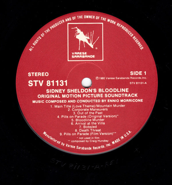 Ennio Morricone Bloodline (Original Motion Picture Soundtrack) LP Near Mint (NM or M-) Near Mint (NM or M-)