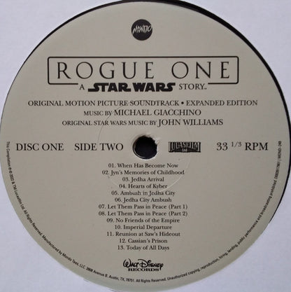 Rogue One: A Star Wars Story (Original Motion Picture Soundtrack Expanded Edition) (4xVINYL BOX) | Near Mint (NM) Near Mint (NM) - SOUNDTRACK / USED *NEAR MINT*
