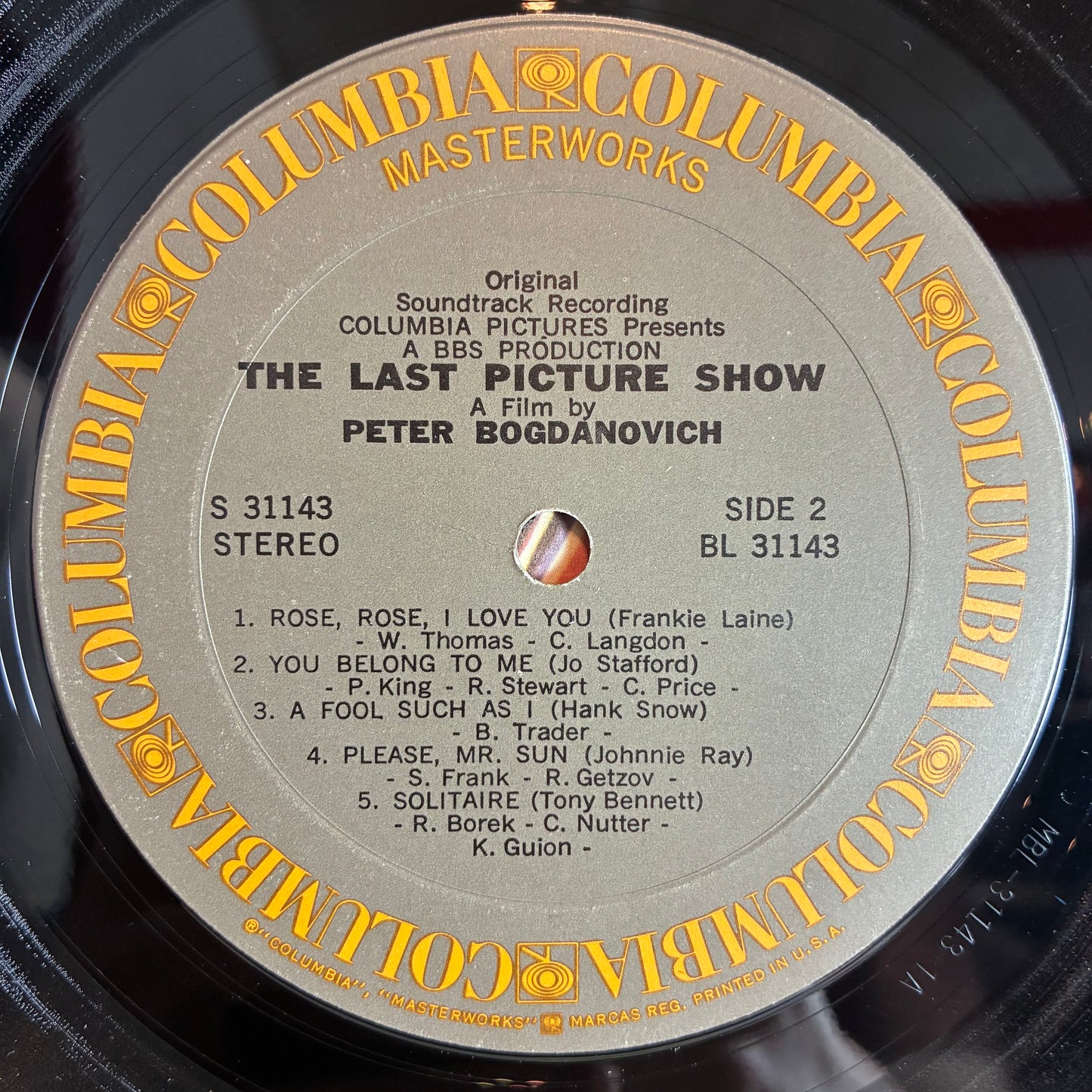 The Last Picture Show (Original Soundtrack Recording) (VINYL) | Very Good Plus (VG+) Excellent (EX) - SOUNDTRACK / USED *VERY GOOD+*