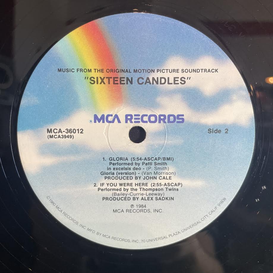 Sixteen Candles: Music From The Original Motion Picture Soundtrack (VINYL) | Very Good Plus (VG+) Excellent (EX) - SOUNDTRACK / USED *VERY GOOD+*