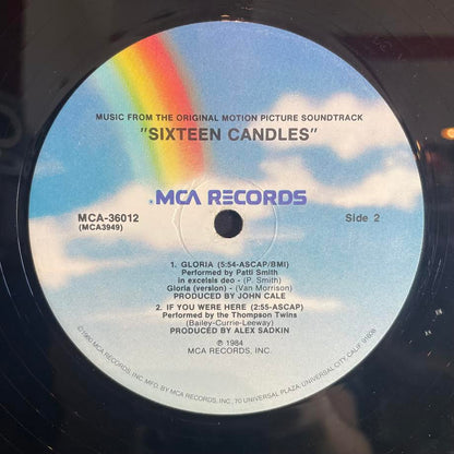 Sixteen Candles: Music From The Original Motion Picture Soundtrack (VINYL) | Very Good Plus (VG+) Excellent (EX) - SOUNDTRACK / USED *VERY GOOD+*