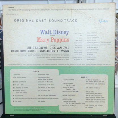 Mary Poppins (Original Cast Sound Track) (VINYL) | Very Good Plus Plus (VG++) Very Good Plus (VG+) - SOUNDTRACK / USED *VERY GOOD++*