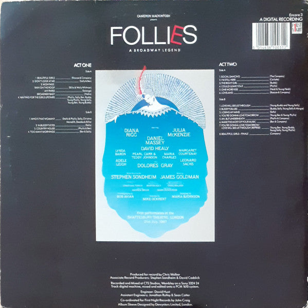 Follies - A Broadway Legend (Original London Cast, 1987) (2xVINYL) | Very Good Plus (VG+) Excellent (EX) - SOUNDTRACK / USED *VERY GOOD+*