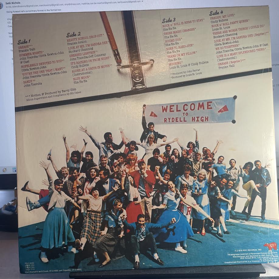 Various - Grease (The Original Soundtrack From The Motion Picture) (2xVINYL) | Very Good Plus (VG+) Excellent (EX) - SOUNDTRACK / USED *VERY GOOD+*