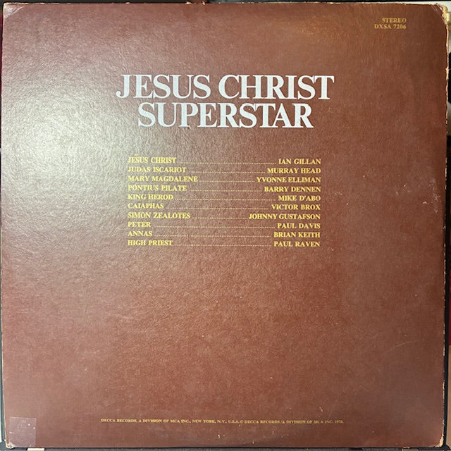Jesus Christ Superstar (2xVINYL) | Very Good Plus (VG+) Very Good Plus (VG+) - SOUNDTRACK / USED *VERY GOOD+*