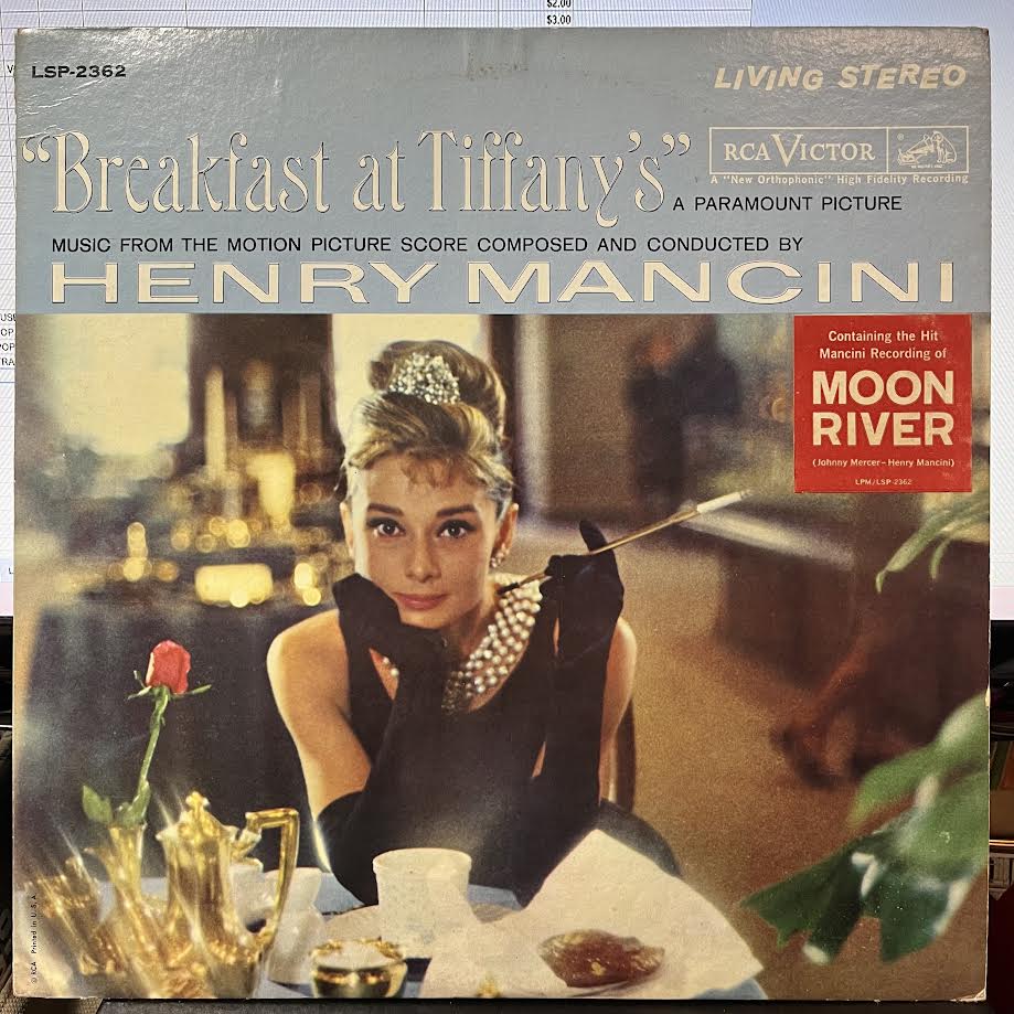 Breakfast At Tiffany's (Music From The Motion Picture Score) (VINYL) | Very Good Plus Plus (VG++) Excellent (EX) - SOUNDTRACK / USED *VERY GOOD++*