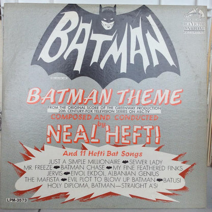 Batman Theme And 11 Hefti Bat Songs (VINYL) | Very Good (VG) Excellent (EX) - SOUNDTRACK / USED *VERY GOOD*