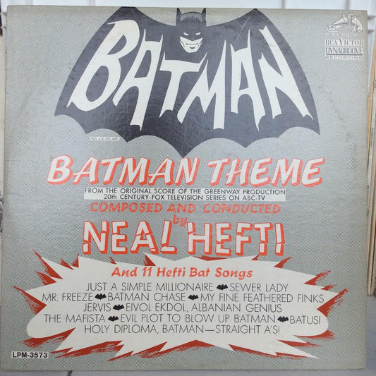 Batman Theme And 11 Hefti Bat Songs (VINYL) | Very Good (VG) Excellent (EX) - SOUNDTRACK / USED *VERY GOOD*