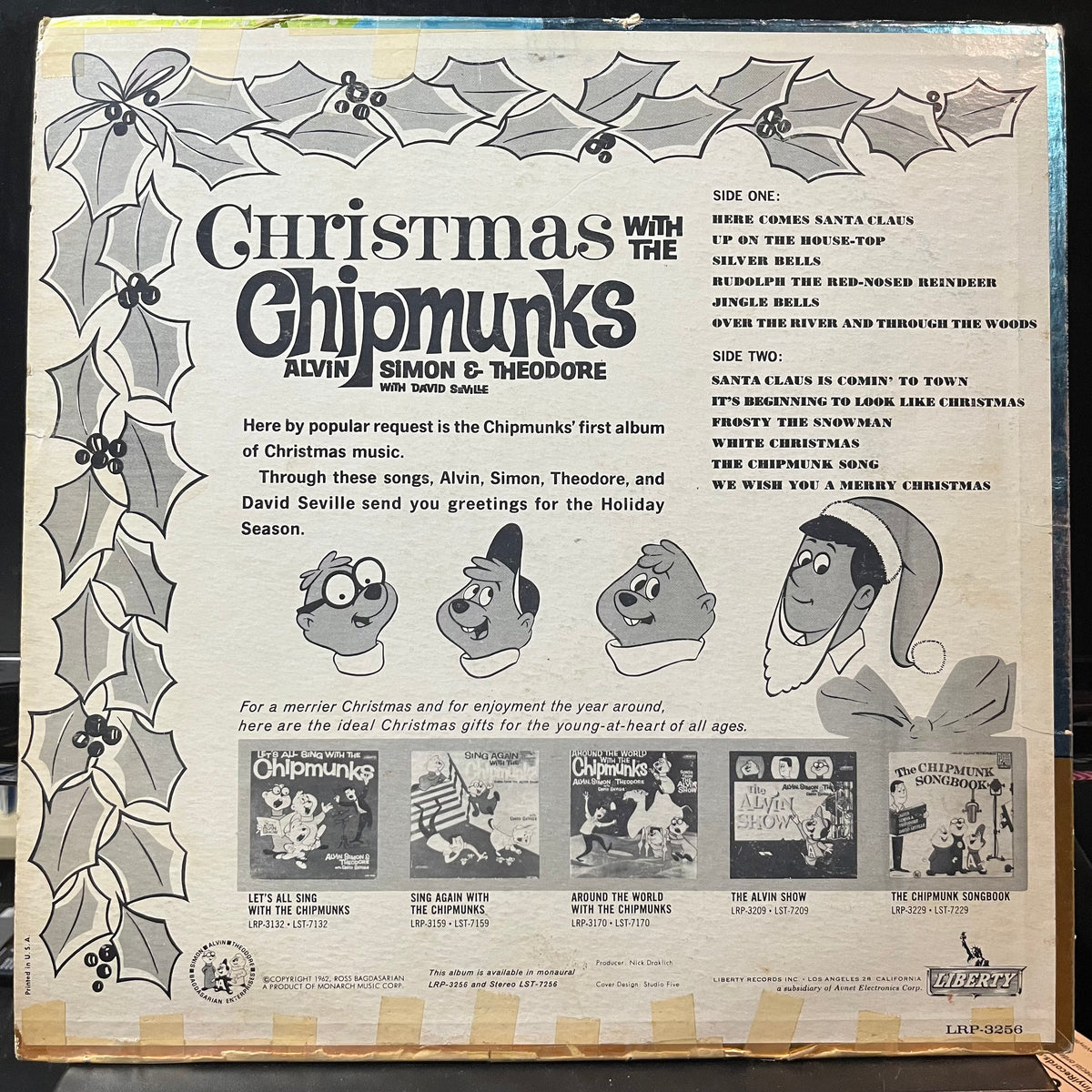 The Chipmunks, David Seville - Christmas With The Chipmunks (VINYL LP) | USED Very Good (VG) Very Good (VG) - SOUNDTRACK / USED *VERY GOOD*