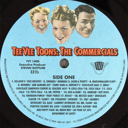 TeeVee Toons: The Commercials (VINYL) | Very Good (VG) Excellent (EX) - SOUNDTRACK / USED *VERY GOOD*