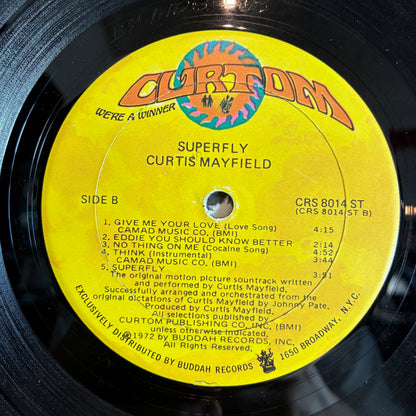 Curtis Mayfield - Super Fly (The Original Motion Picture Soundtrack) (VINYL) | Very Good (VG) Very Good Plus (VG+) - SOUNDTRACK / USED *VERY GOOD*