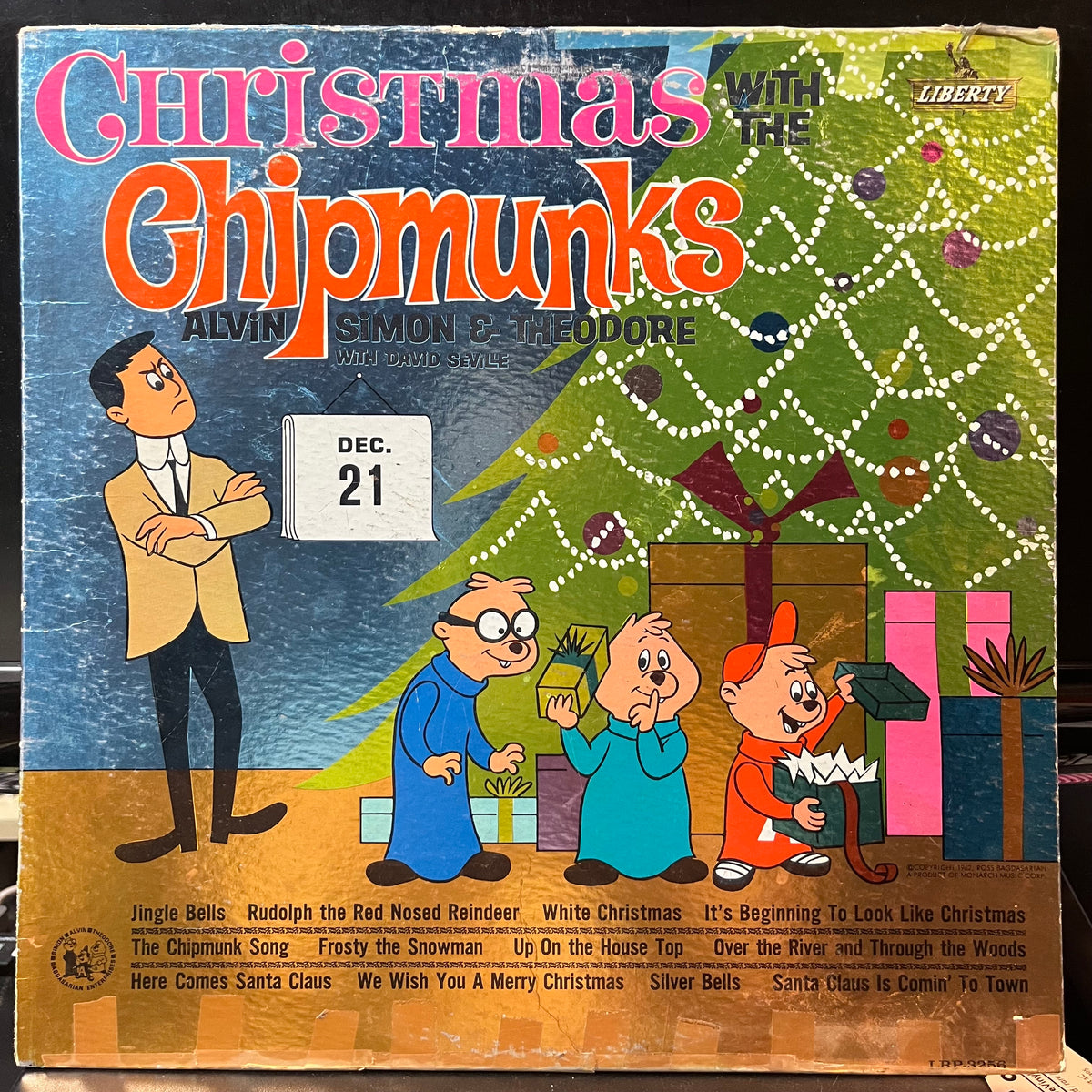 The Chipmunks, David Seville - Christmas With The Chipmunks (VINYL LP) | USED Very Good (VG) Very Good (VG) - SOUNDTRACK / USED *VERY GOOD*
