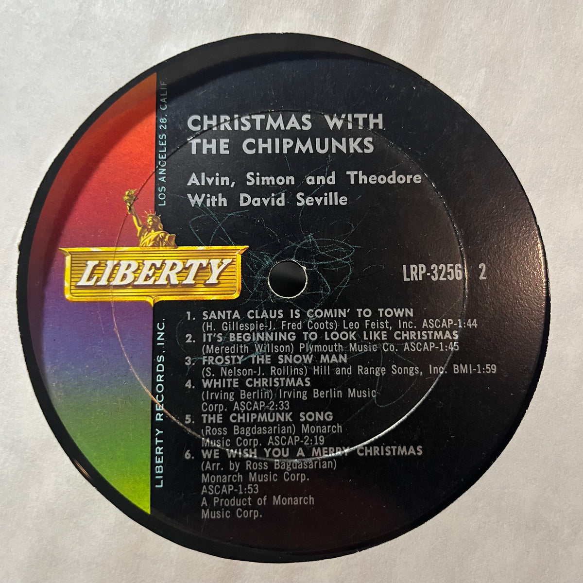 The Chipmunks, David Seville - Christmas With The Chipmunks (VINYL LP) | USED Very Good (VG) Very Good (VG) - SOUNDTRACK / USED *VERY GOOD*