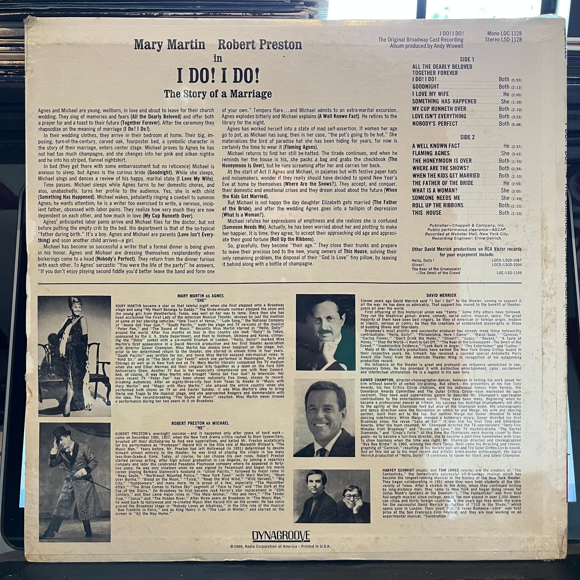 "I Do! I Do!" (The Original Broadway Cast Recording) | Mint (M) Near Mint (NM) - SOUNDTRACK *SEALED*