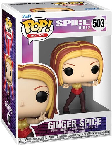 Spice Girls - Funko POP! Rocks: Spice Girls - Ginger Spice (Wannabe) (Vinyl Figure, Collectible) |