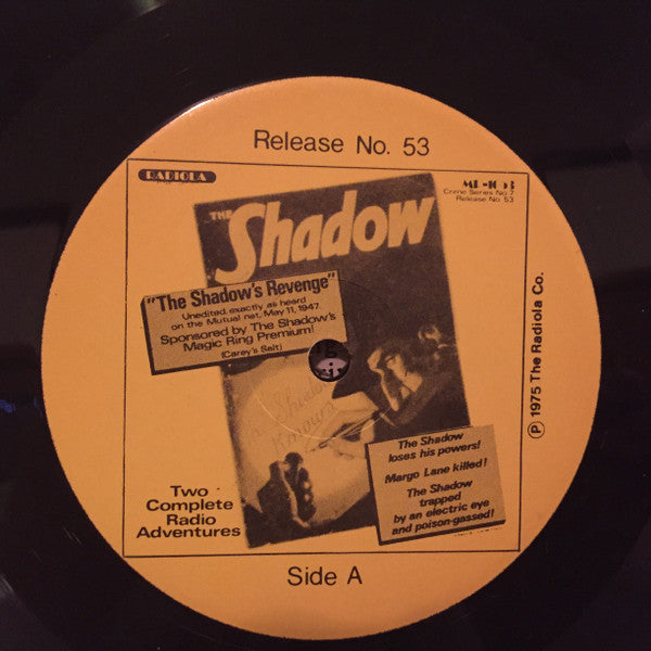 The Shadow Radio Program The Shadow *SEALED* LP Mint (M) Near Mint (NM or M-)