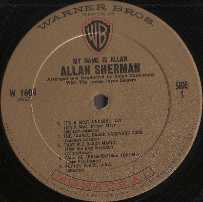 My Name Is Allan: Allan Sherman Sings Great Movie Hits & Songs From The Cutting Room Floor (VINYL) | Mint (M) Near Mint (NM) - SPOKEN WORD *SEALED*